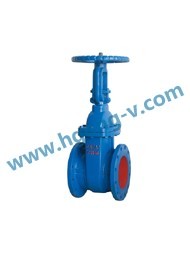 DIN/BS ductile iron brass seat flange gate valve